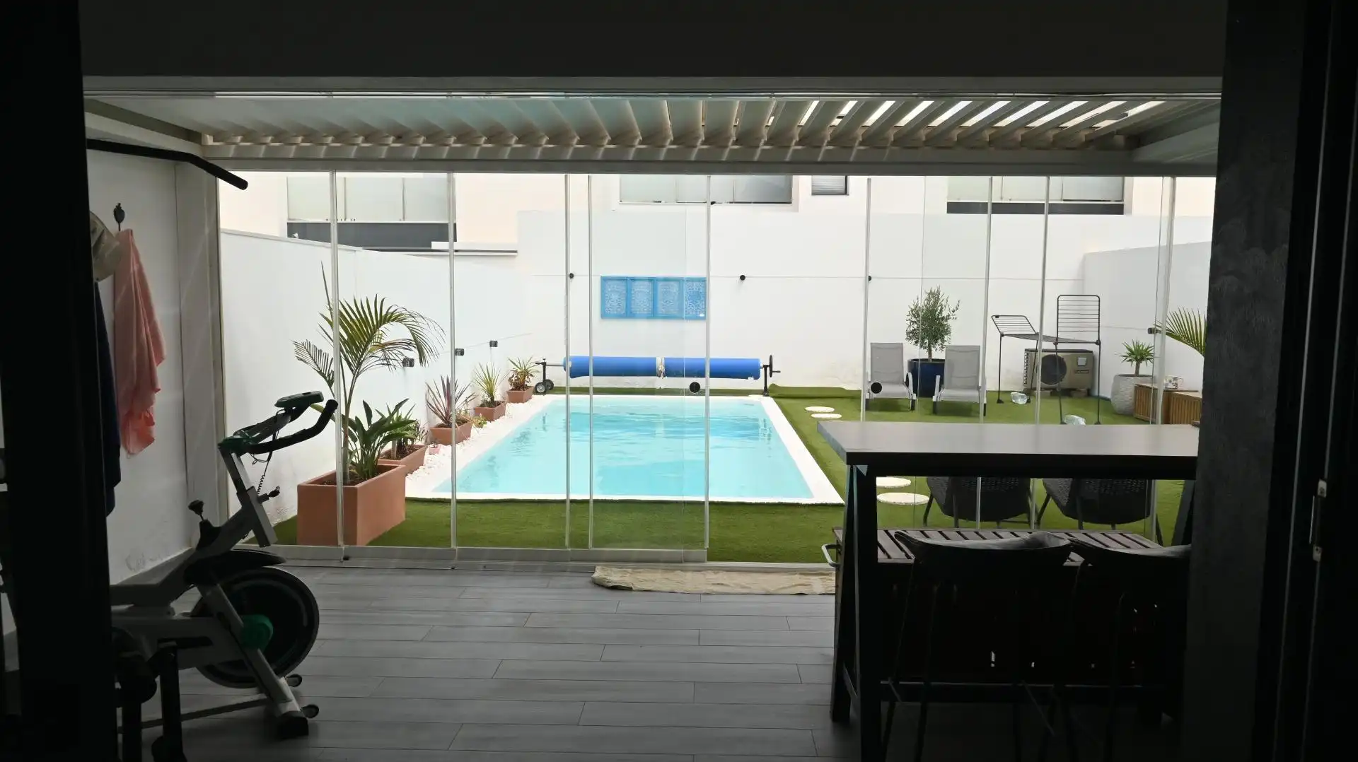 Piscina de Casa adosada en venta en La Oliva con Aire acondicionado, Jardín privado y Terraza