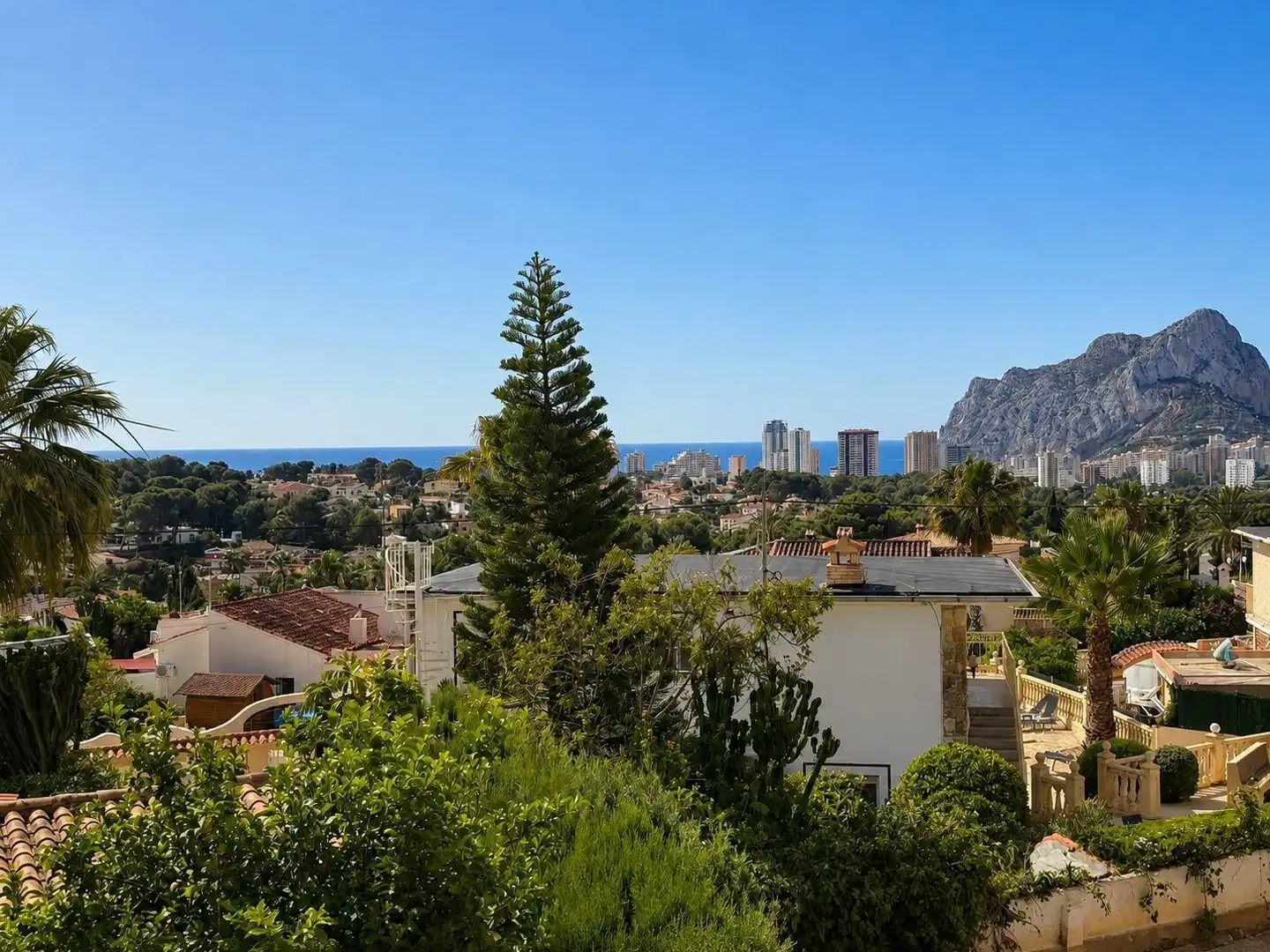 Exterior view of Houses for sale in Calpe / Calp  with Air Conditioner, Heating and Private garden