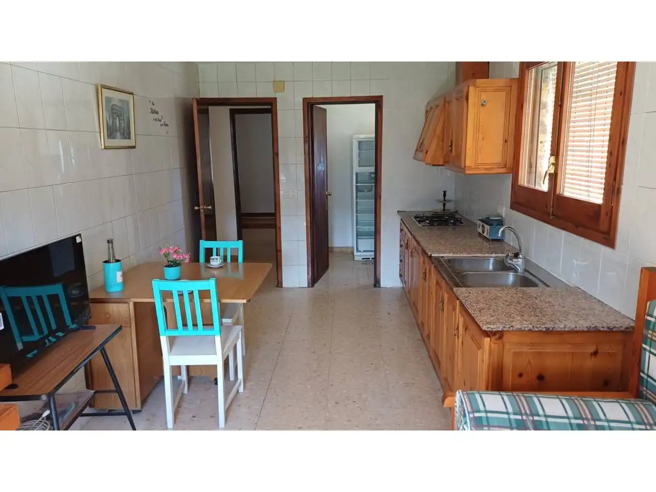 Cocina de Casa o chalet de alquiler en Vilanova de Meià con Calefacción, Terraza y Amueblado