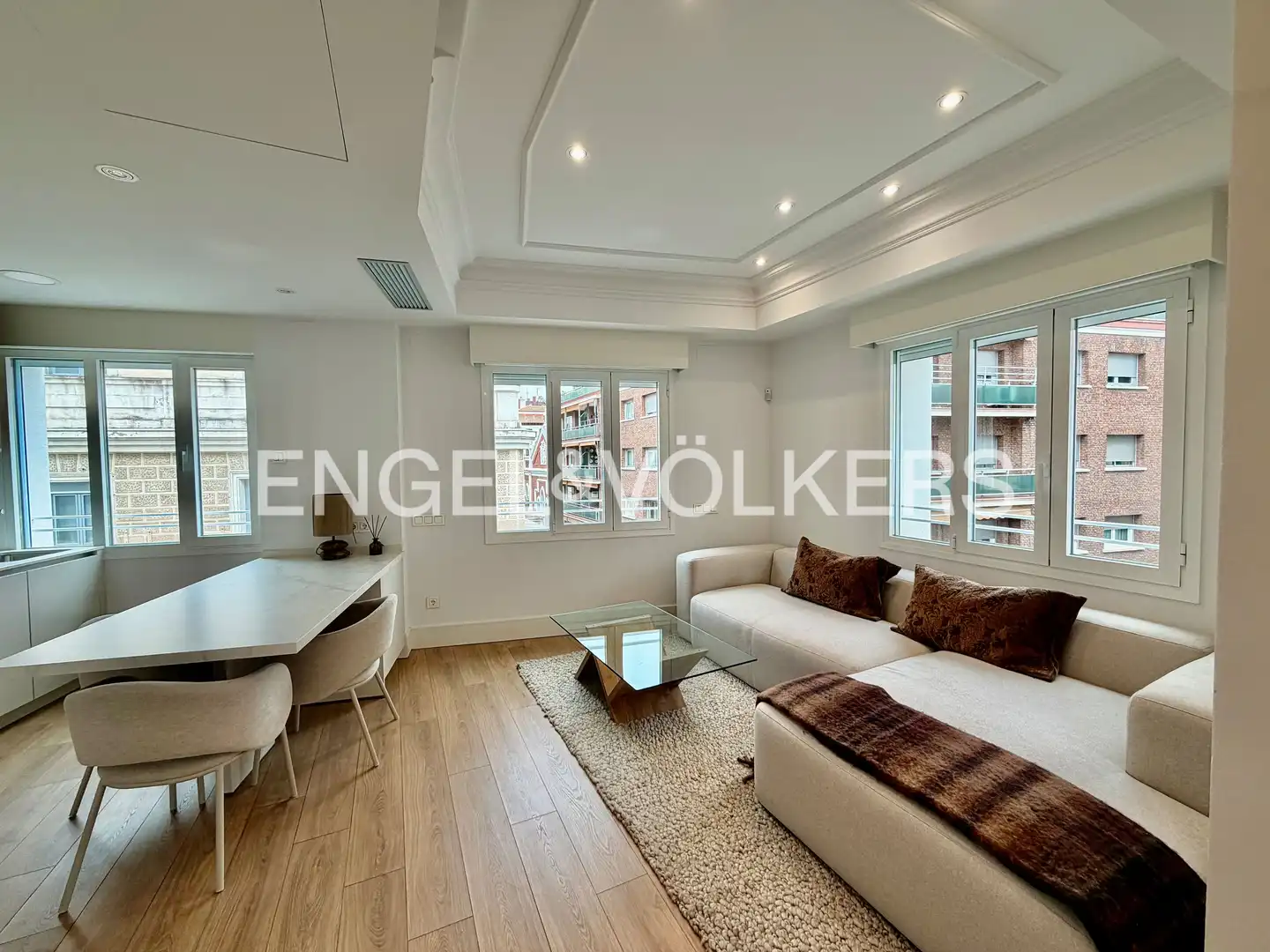 Wohnzimmer von Wohnung zur Miete in Madrid mit Klimaanlage, Heizung und Abstellraum