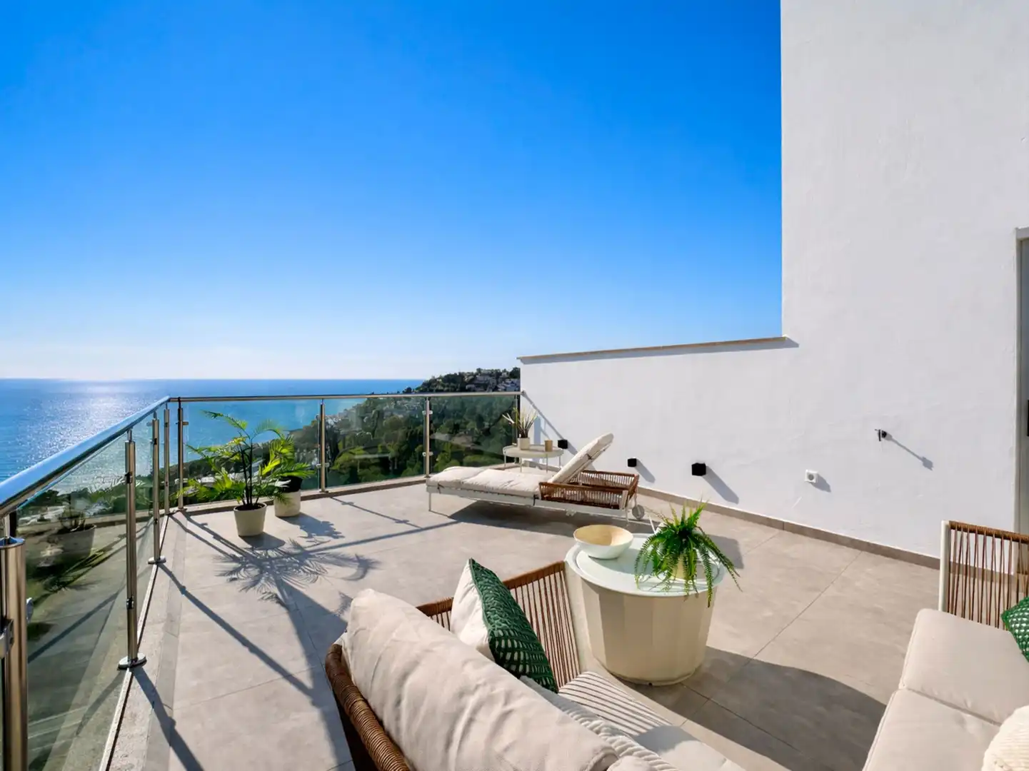 Terrasse von Dachboden zum Verkauf in Almuñécar mit Klimaanlage, Terrasse und Schwimmbad