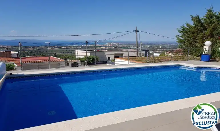 Swimming pool of Houses for sale in Roses  with Heating, Private garden and Storage room