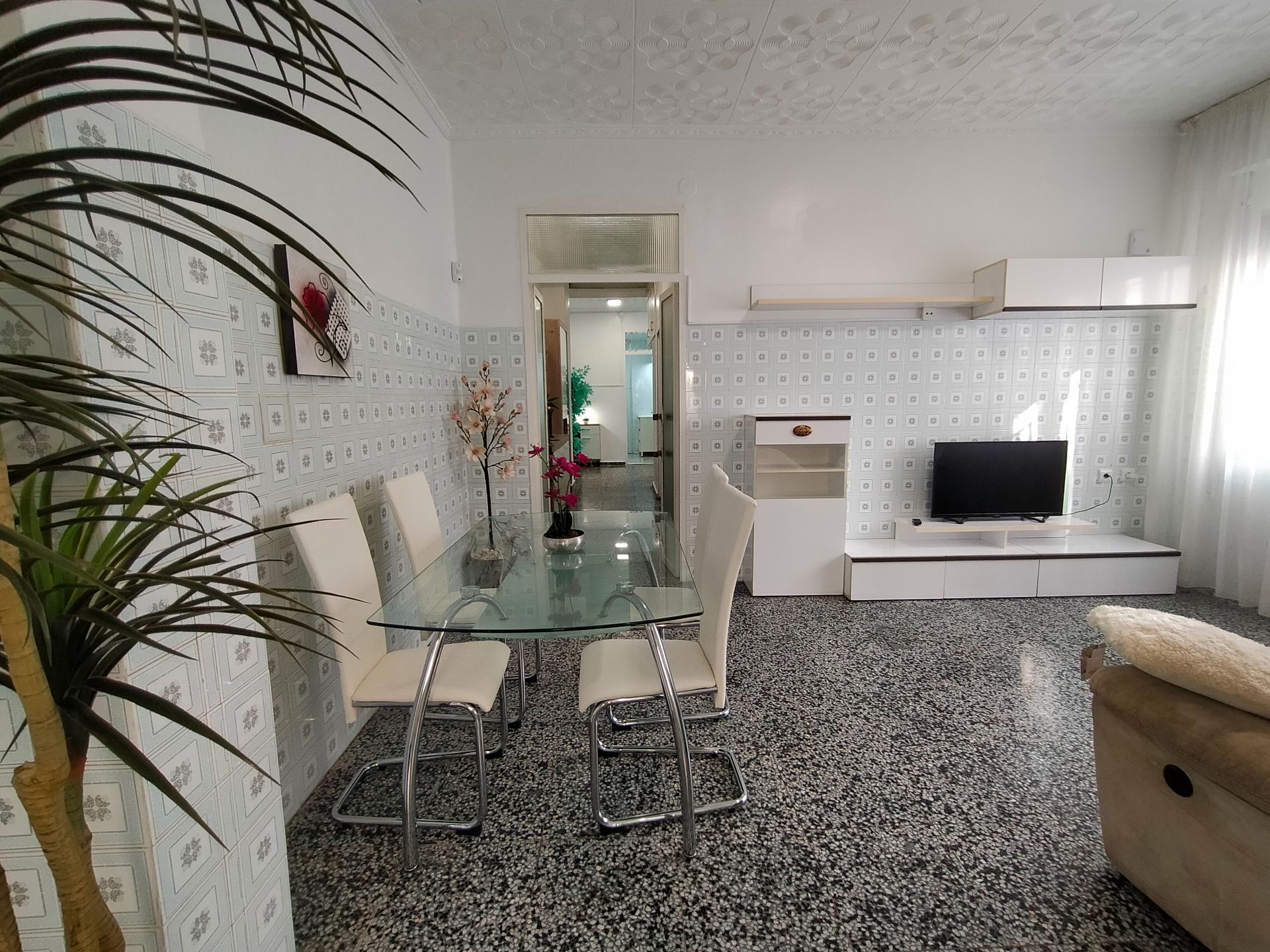 Dining room of Planta baja for sale in Burriana / Borriana  with Terrace, Furnished and Oven