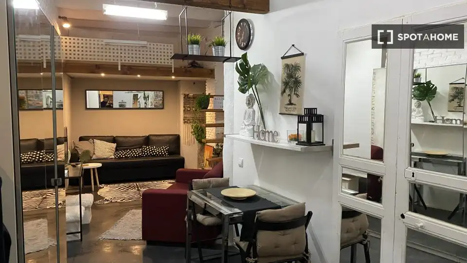 Sala d'estar de Pis de lloguer en Madrid amb Aire condicionat, Calefacció i Moblat