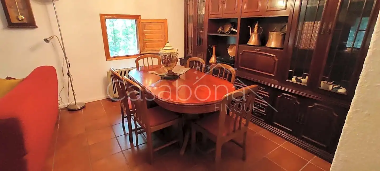 Comedor de Finca rústica en venta en Arbúcies con Jardín privado, Terraza y Amueblado