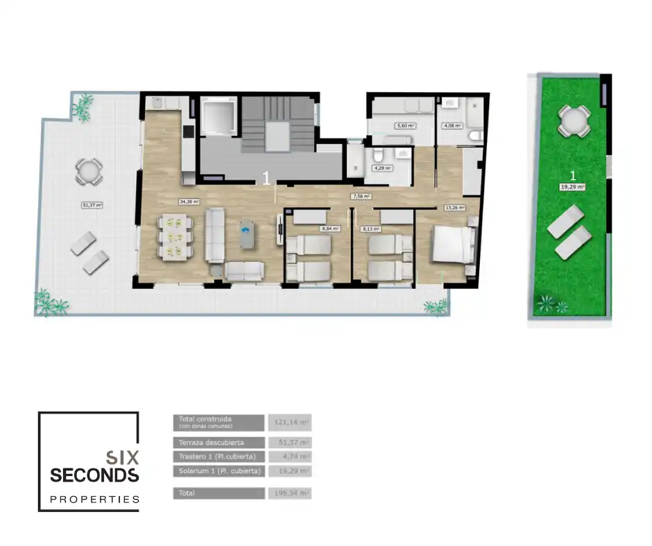 Penthouse mit Aufzug zum Verkauf in Santa Pola ciudad, imagen 6