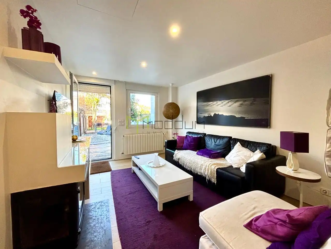 Sala de estar de Casa o chalet en venta en Santiago de Compostela  con Calefacción, Jardín privado y Amueblado