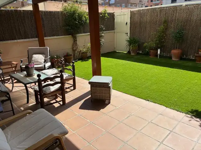 Terrace of Flat for sale in Sant Feliu de Llobregat  with Air Conditioner, Heating and Private garden
