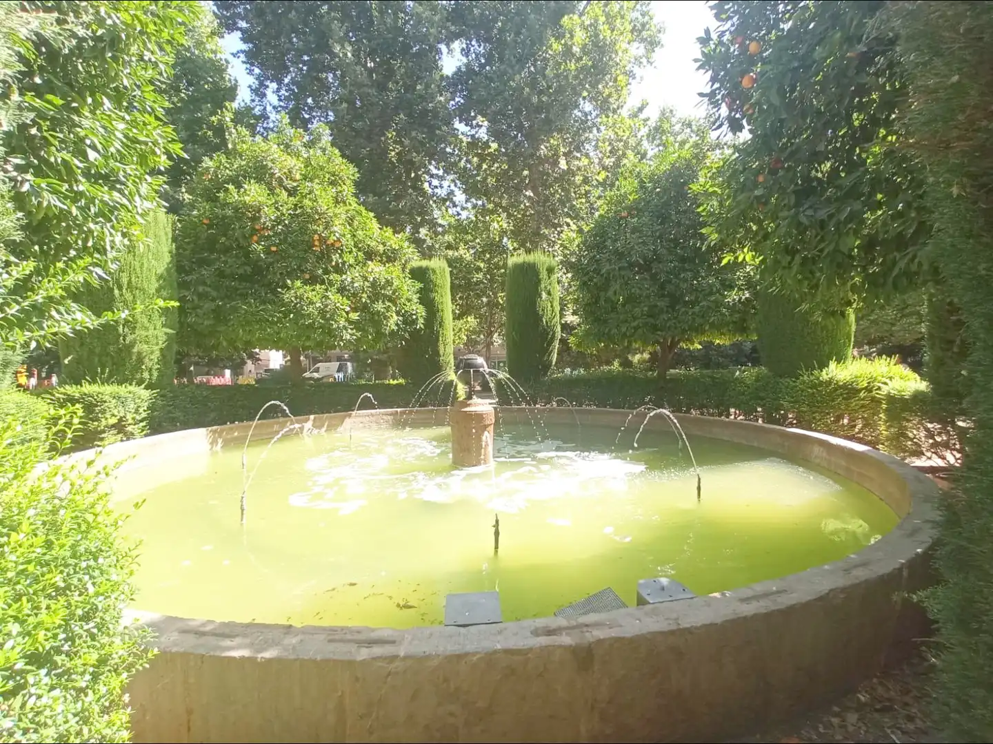 Garten von Wohnungen zur Miete in Granada mit Klimaanlage, Schwimmbad und Gemeinschaftspool