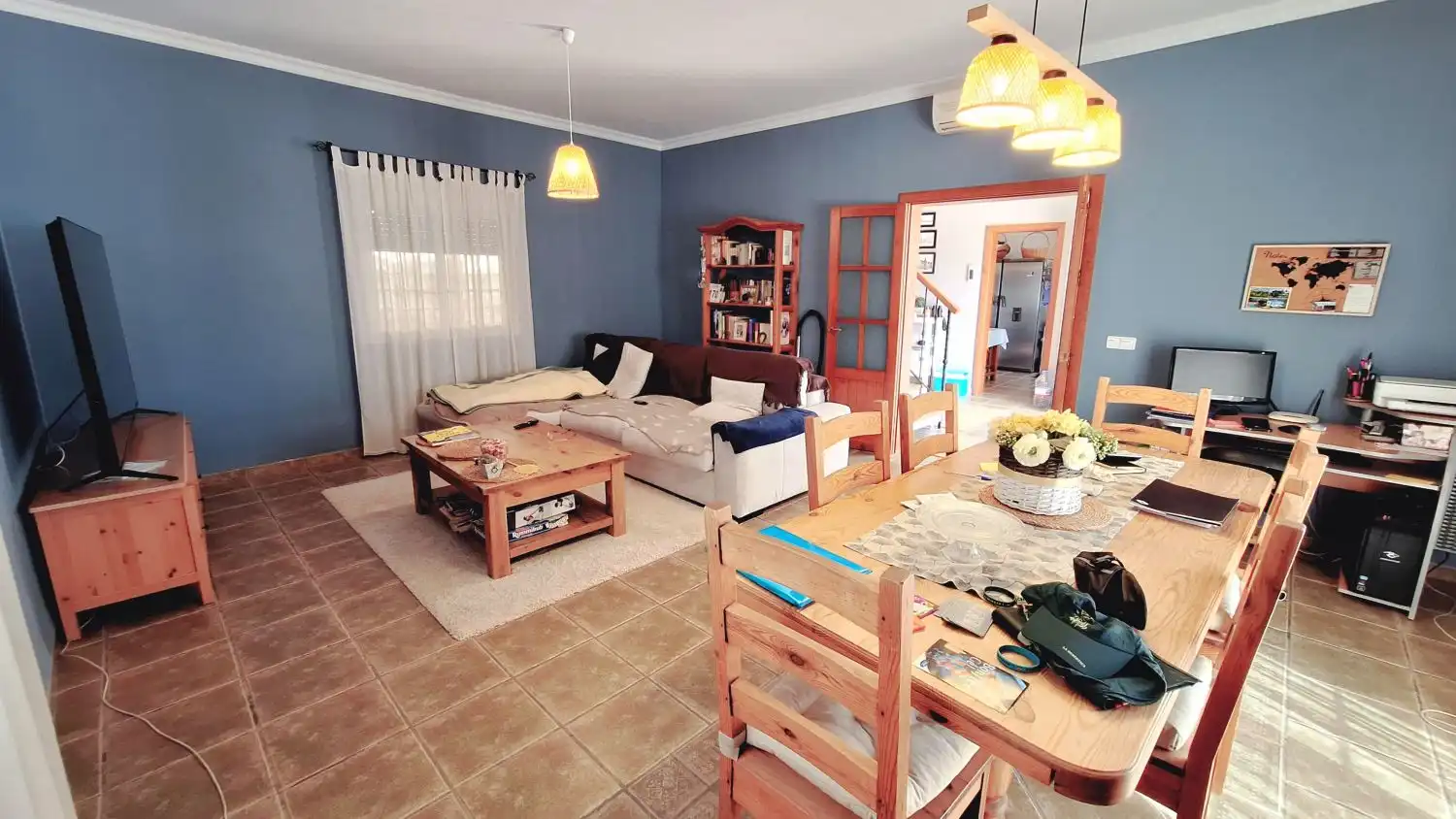 Sala d'estar de Casa o xalet en venda en Los Gallardos amb Aire condicionat