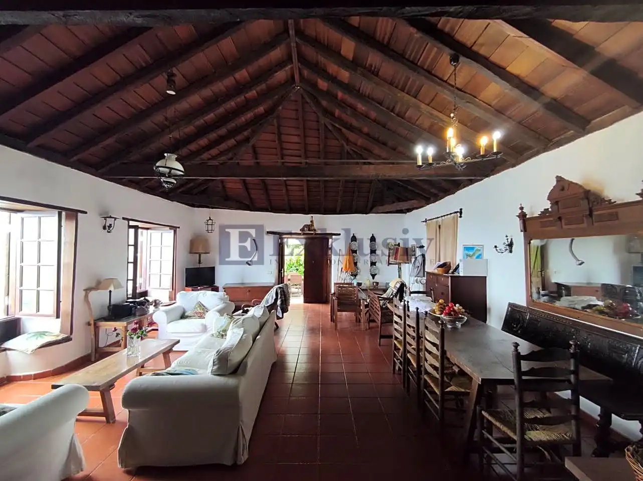 Wohnzimmer von Country house zum Verkauf in Los Realejos mit Privatgarten und Terrasse