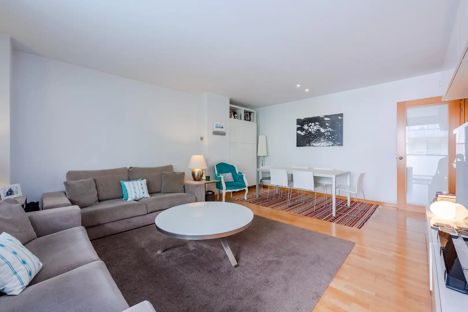 Sala de estar de Piso en venta en Barcelona con Calefacción y Terraza