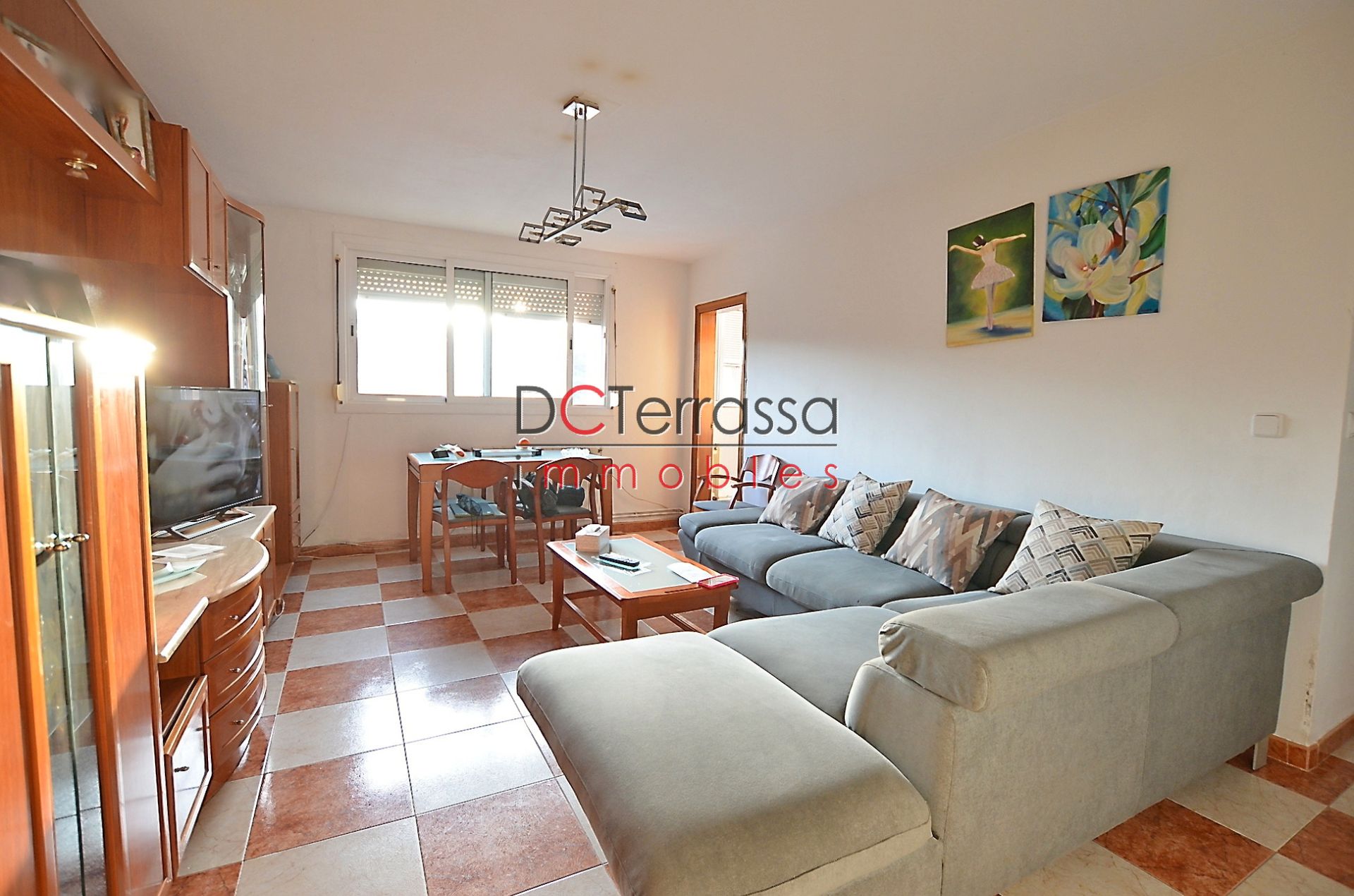 Living room of Flat for sale in Badia del Vallès  with Heating and Balcony