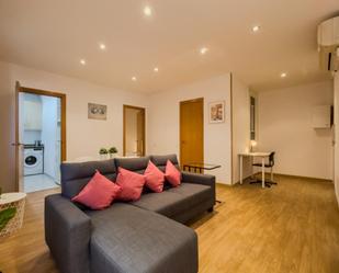 Living room of Apartment to rent in  Barcelona Capital  with Air Conditioner, Furnished and Washing machine