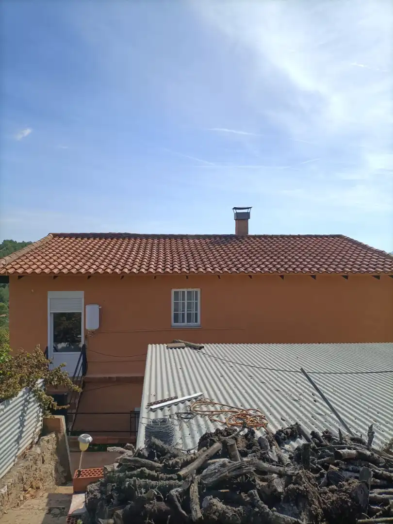 Exterior view of Houses for sale in Castellnovo  with Terrace, Swimming Pool and Furnished
