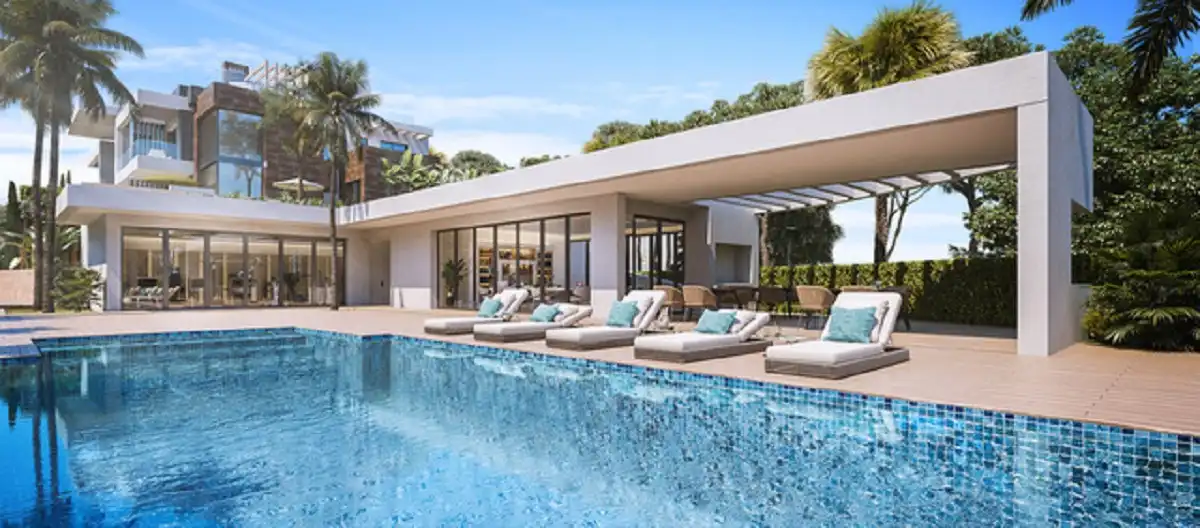 Swimming pool of Houses for sale in Marbella  with Air Conditioner, Private garden and Terrace