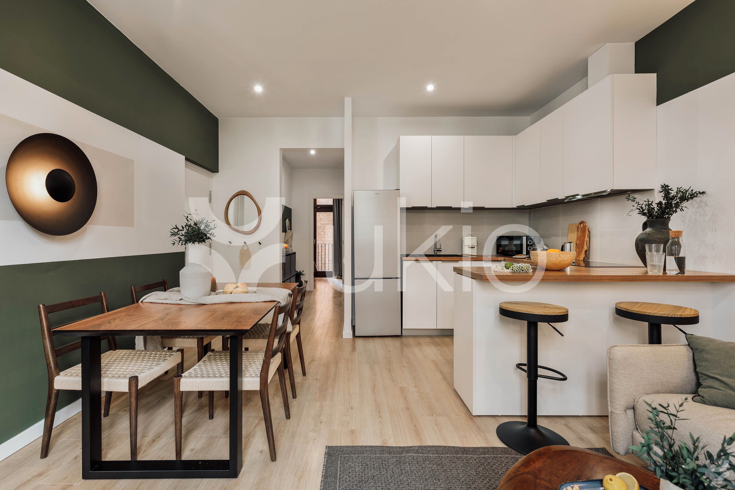 Kitchen of Apartment for rent in  Barcelona Capital  with Air Conditioner, Heating and Furnished