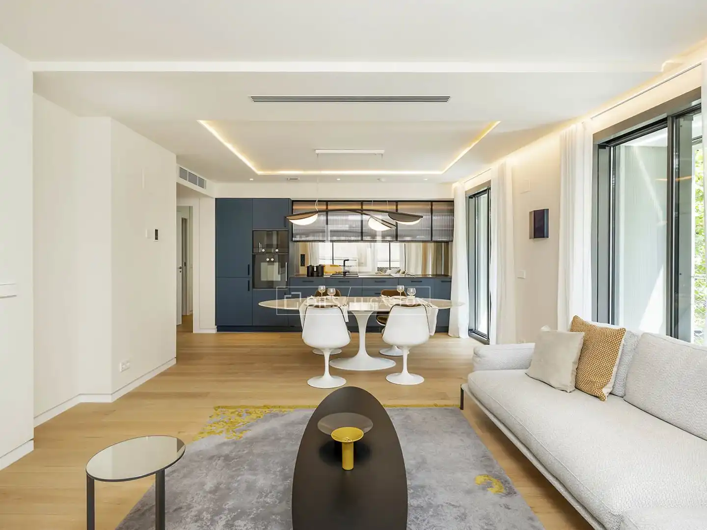 Living room of Flat for sale in Barcelona  with Air Conditioner, Terrace and Swimming Pool