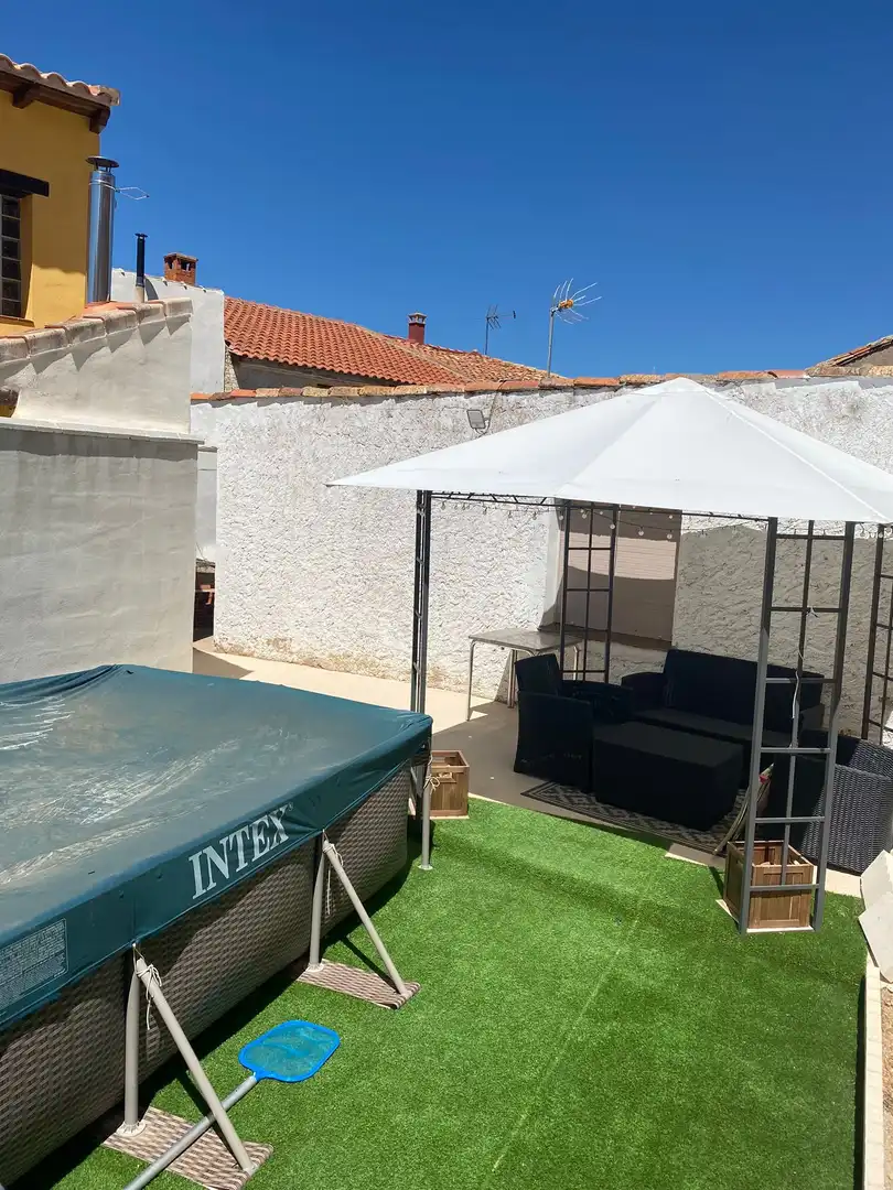 Terrassa de Casa o xalet en venda en Villahermosa del Campo amb Calefacció, Traster i Piscina