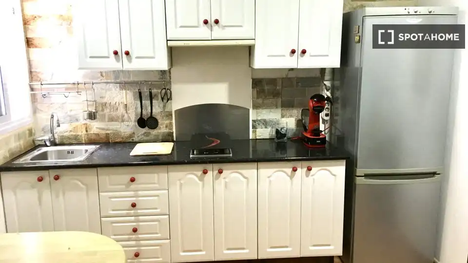 Cuina de Apartament per a compartir en Santa Cruz de Tenerife amb Aire condicionat, Terrassa i Moblat