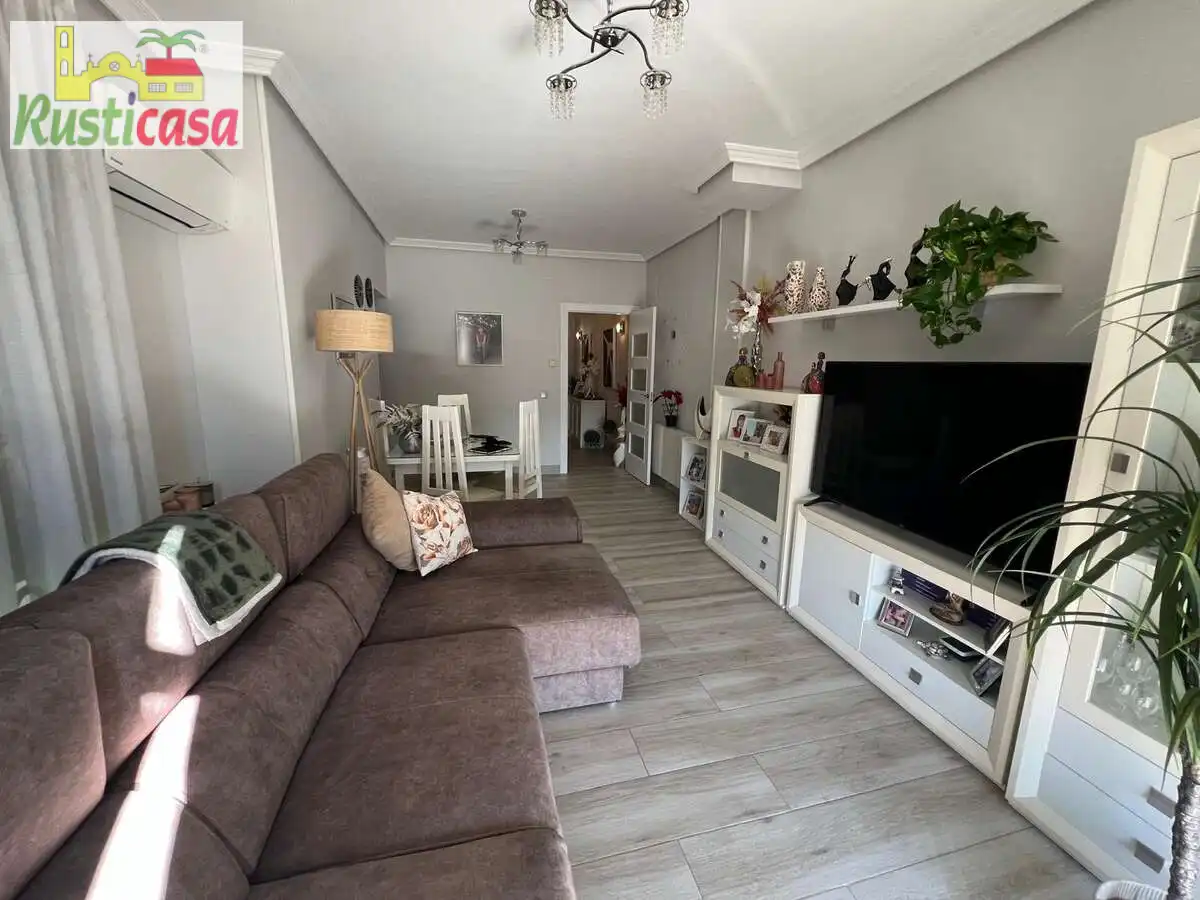Living room of Attic for rent in Bailén  with Air Conditioner, Terrace and Furnished