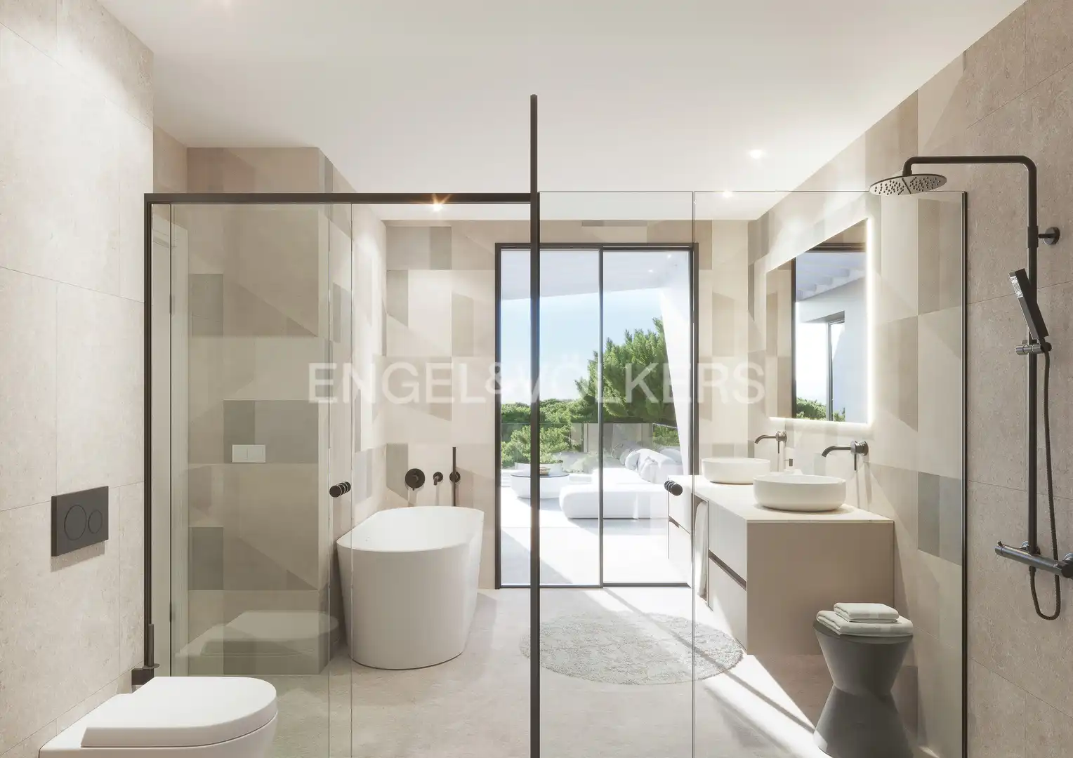 Bathroom of Houses for sale in Torrelodones  with Air Conditioner, Heating and Private garden