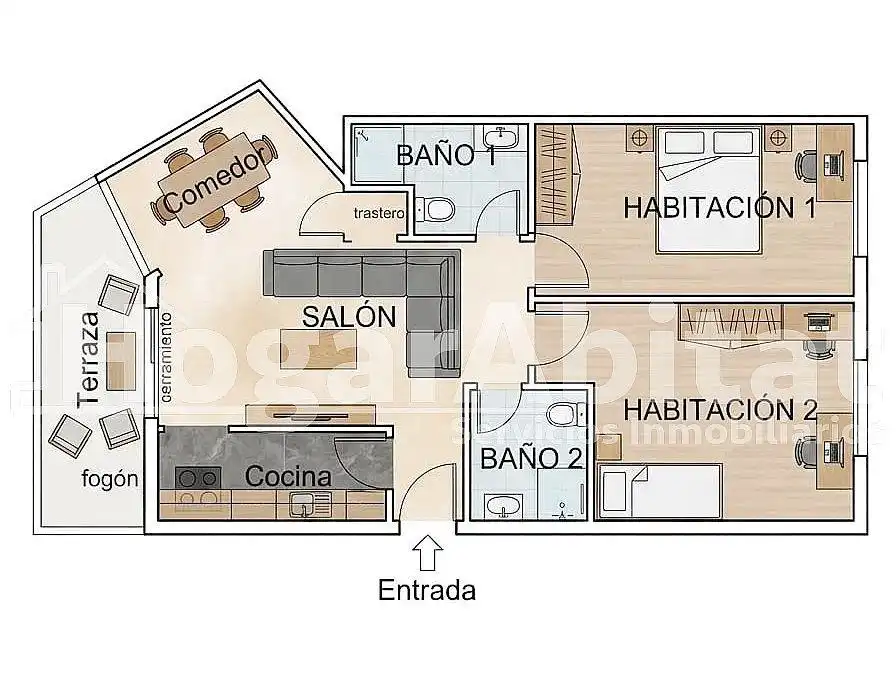 Appartamento con terrazza in vendita a Calle BON AIRE, imagen 55