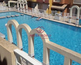 Swimming pool of Duplex for sale in San Javier  with Air Conditioner, Heating and Private garden