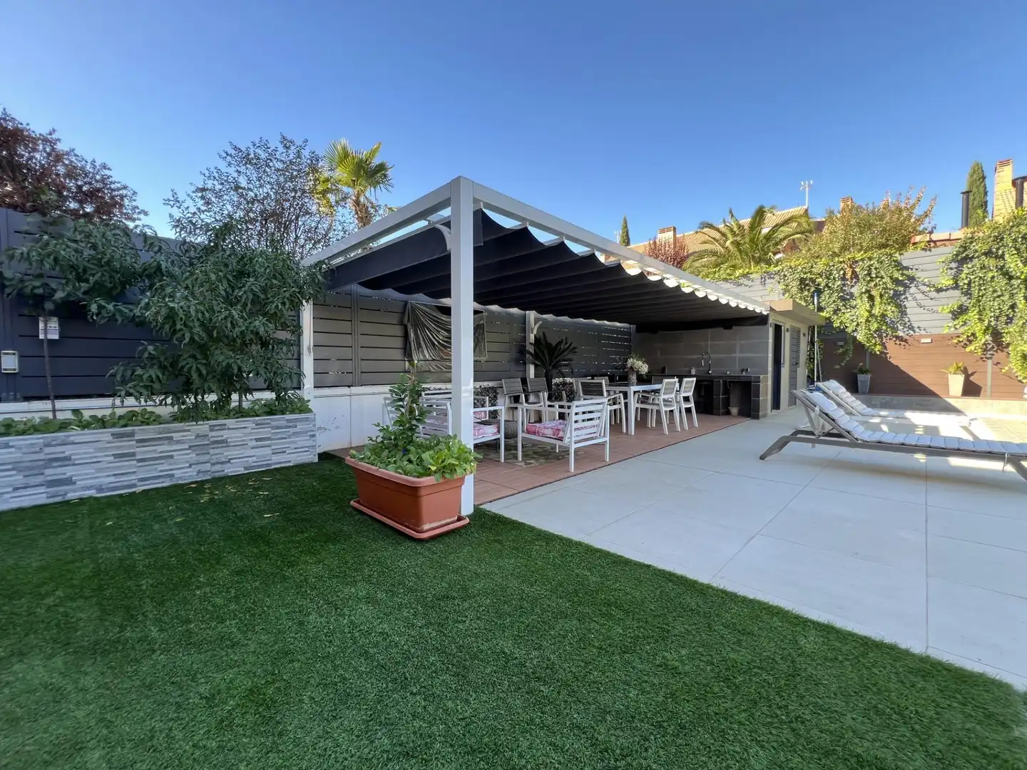 Terrassa de Casa o xalet en venda en Rivas-Vaciamadrid amb Aire condicionat, Calefacció i Jardí privat