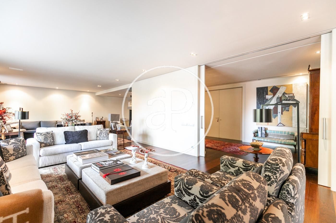 Living room of Flat for sale in  Barcelona Capital  with Air Conditioner, Heating and Private garden