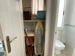 Schlafzimmer von Wohnung zur Miete in Madrid mit Heizung, Möbliert und Ofen