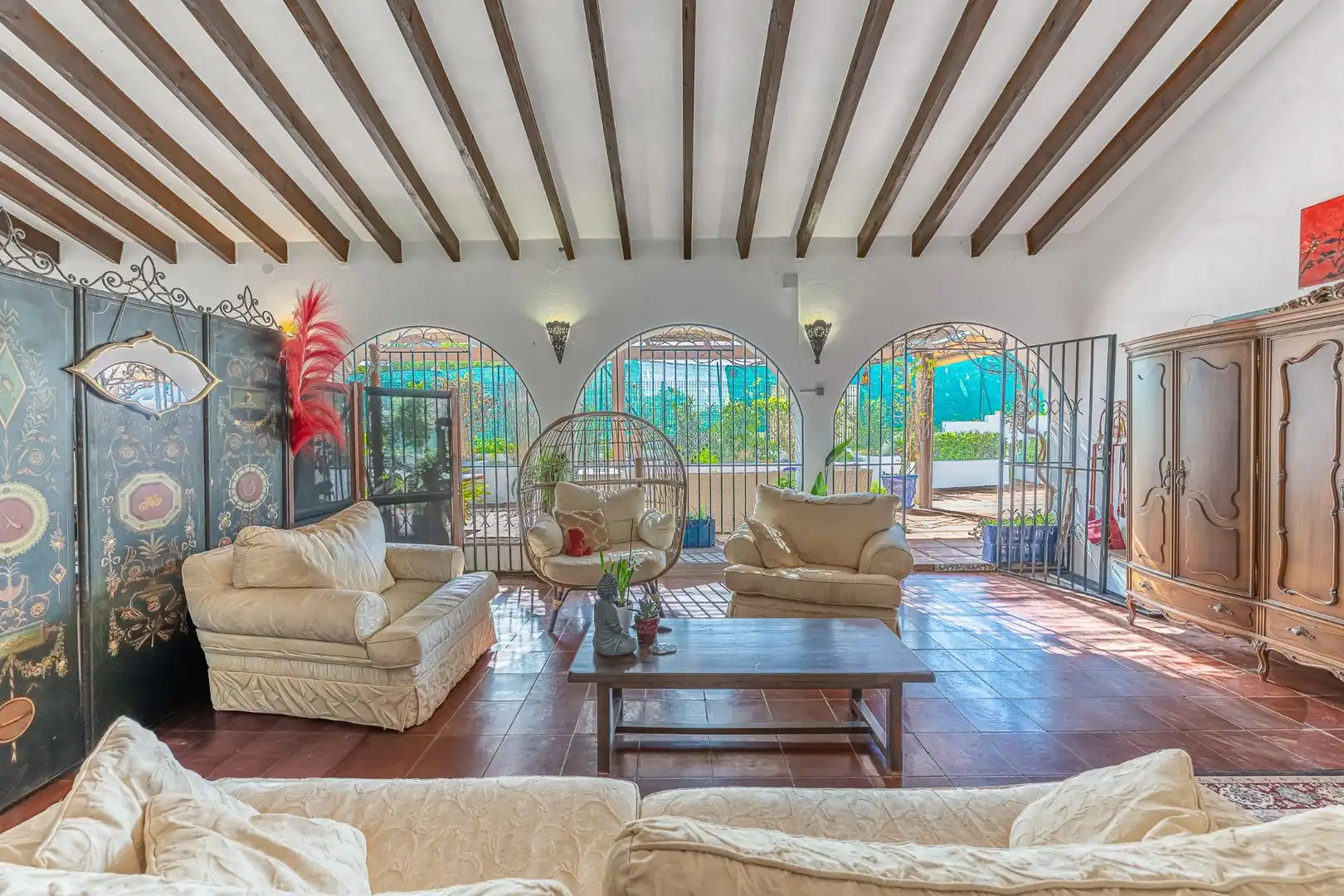 Sala d'estar de Casa o xalet en venda en Mijas amb Aire condicionat, Calefacció i Jardí privat