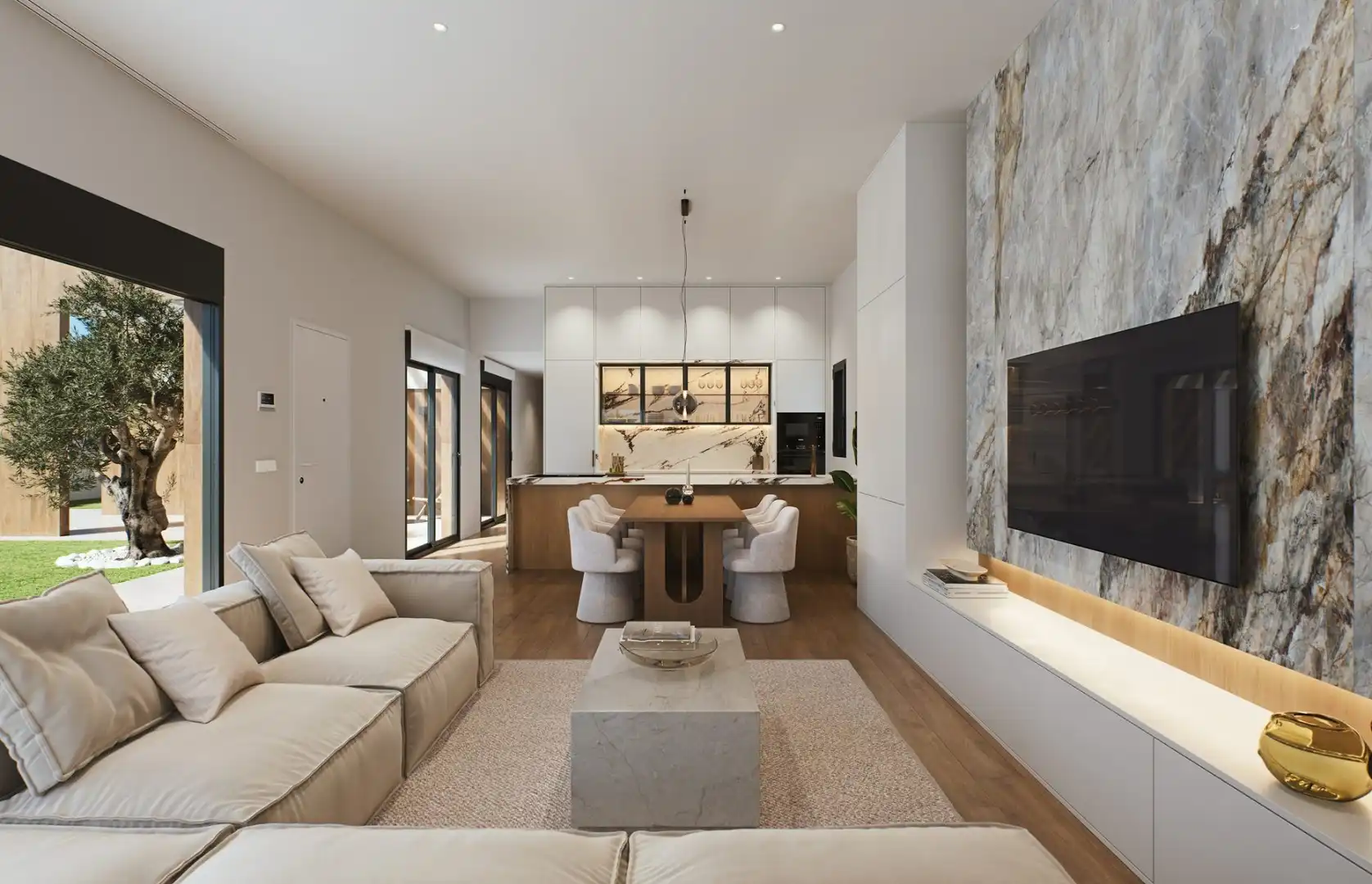 Sala de estar de Casa o chalet en venta en Murcia con Calefacción, Jardín privado y Terraza