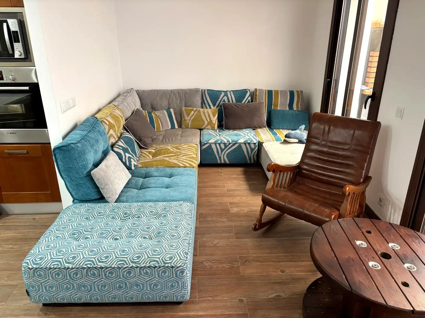 Sala de estar de Casa adosada en venta en Alcanar con Aire acondicionado, Terraza y Amueblado