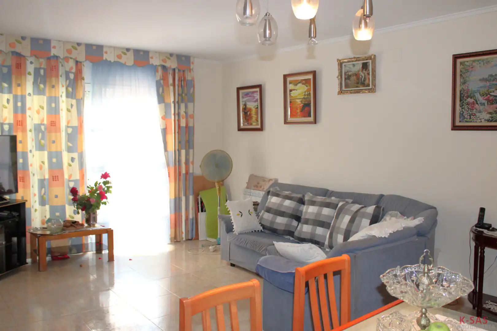 Living room of Flat for sale in Cunit  with Heating, Private garden and Terrace