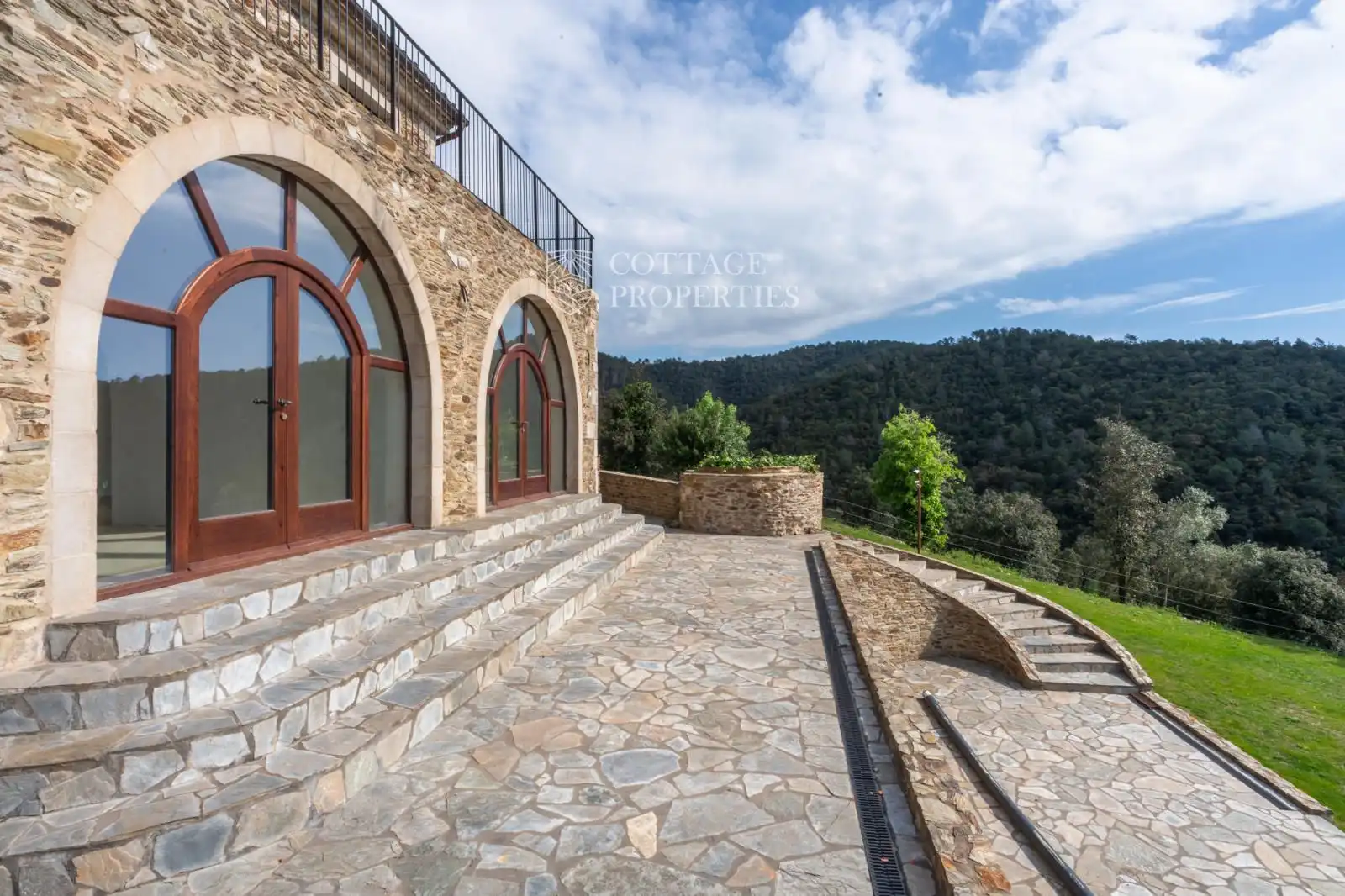 Terrace of Country homes for sale in Llambilles  with Air Conditioner, Heating and Private garden