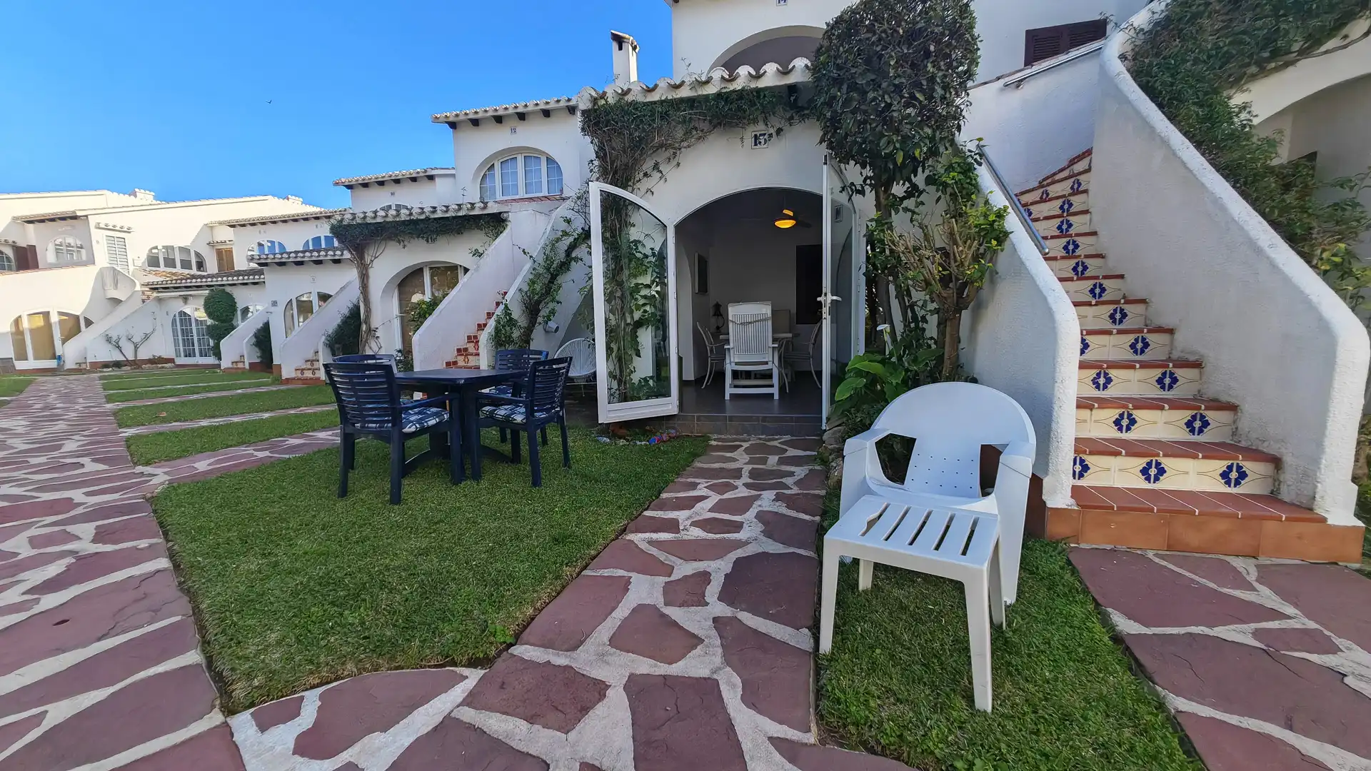 Jardín de Casa adosada en venta en Dénia con Aire acondicionado, Terraza y Trastero