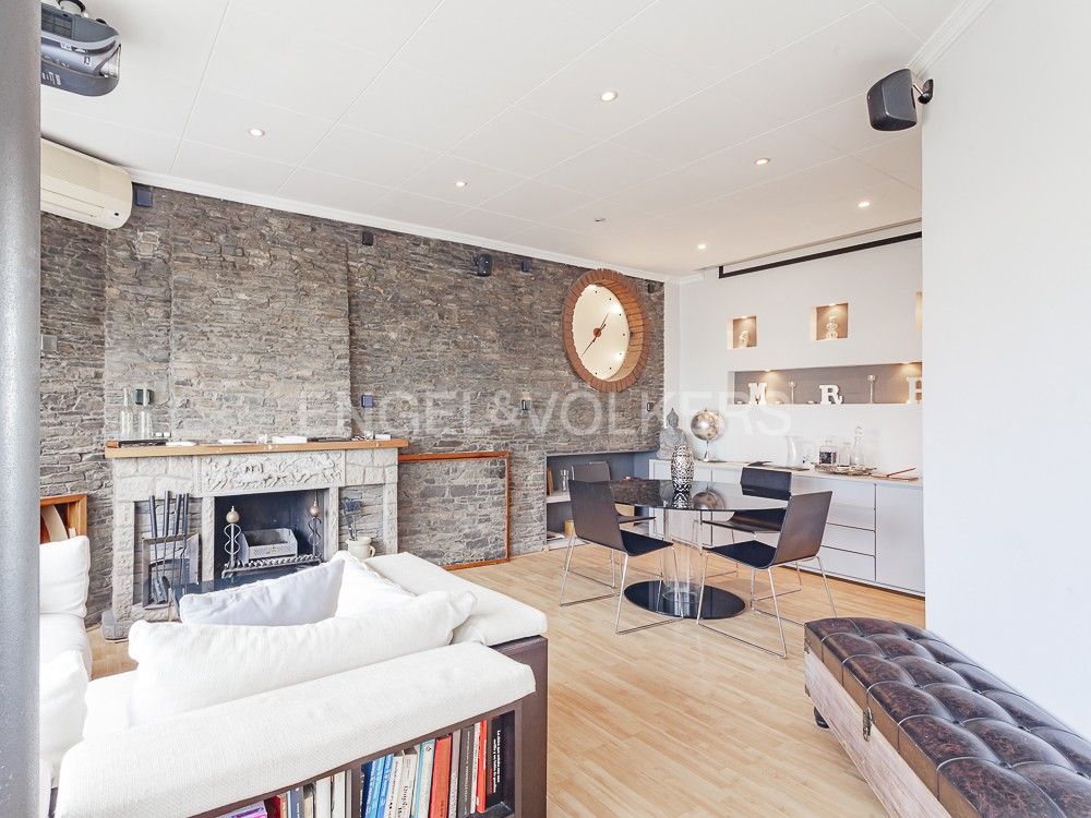 Sala de estar de Ático en venta en  Barcelona Capital con Aire acondicionado, Calefacción y Terraza