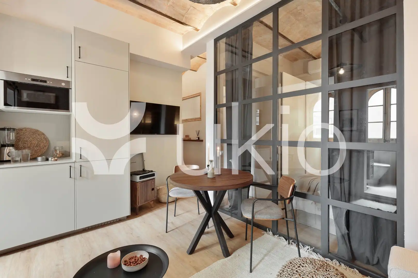 Sala d'estar de Apartament de lloguer en Barcelona amb Aire condicionat, Calefacció i Moblat