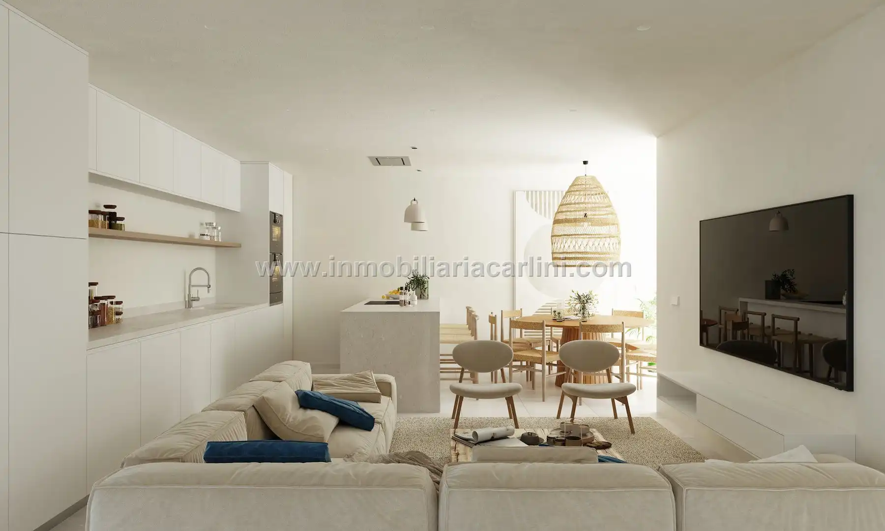 Sala d'estar de Planta baixa en venda en Ses Salines amb Aire condicionat, Terrassa i Traster