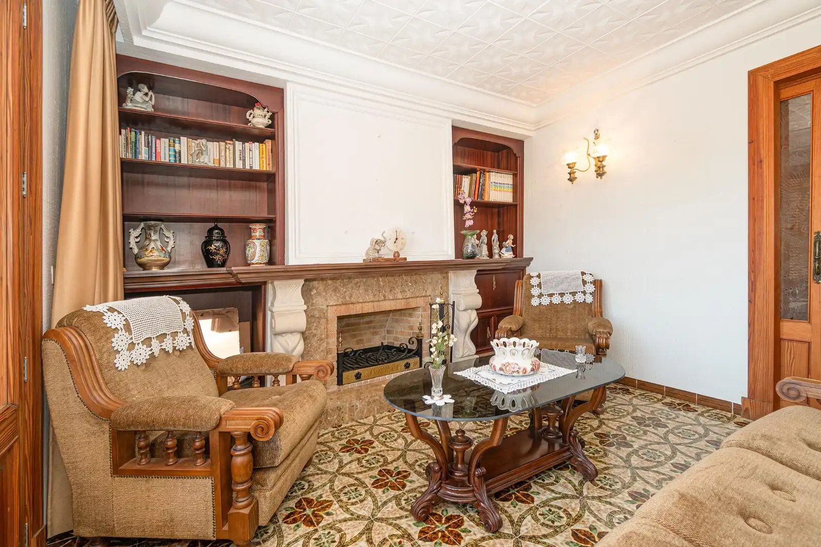 Sala d'estar de Casa adosada en venda en Sa Pobla amb Aire condicionat, Traster i Balcó