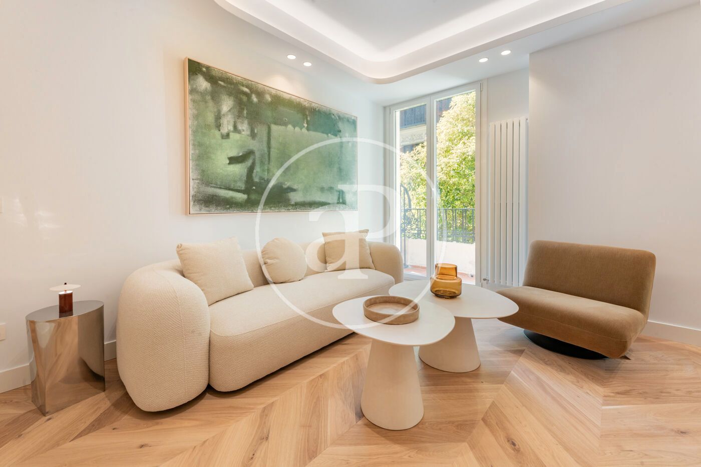 Sala de estar de Piso en venta en  Madrid Capital con Aire acondicionado, Calefacción y Terraza