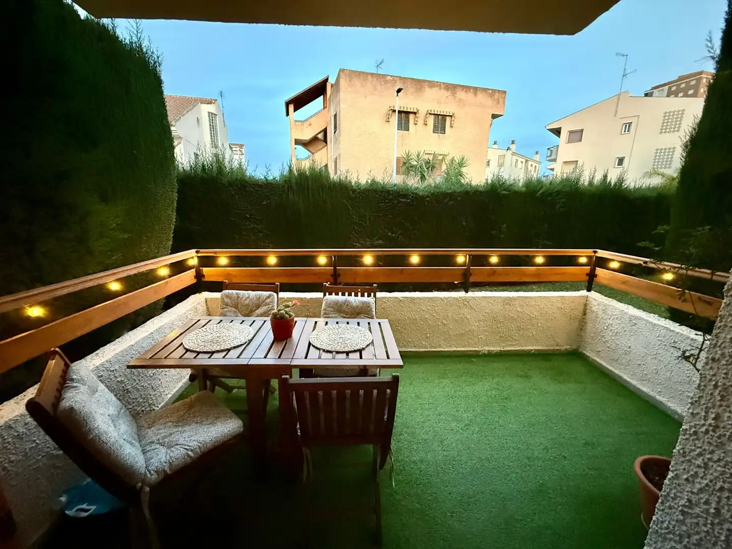 Terrasse von Erdgeschoss zur Miete in San Javier mit Klimaanlage, Terrasse und Möbliert