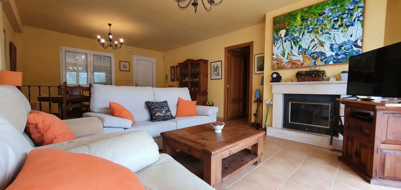 Sala d'estar de Casa o xalet en venda en Cullera amb Aire condicionat, Calefacció i Jardí privat