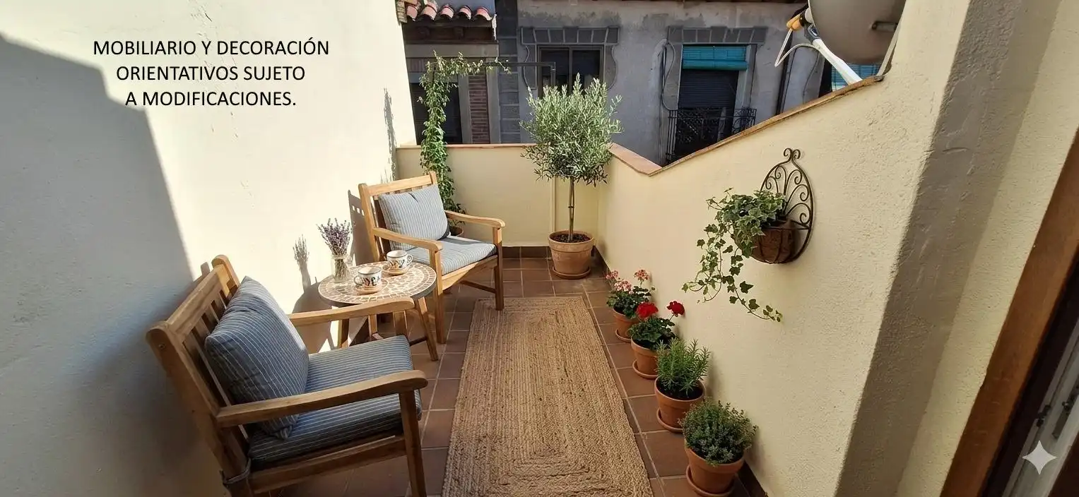 Terraza de Apartamento de alquiler en Segovia con Calefacción, Terraza y Amueblado
