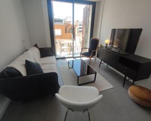 Sala d'estar de Dúplex de lloguer en Palamós amb Aire condicionat, Calefacció i Terrassa