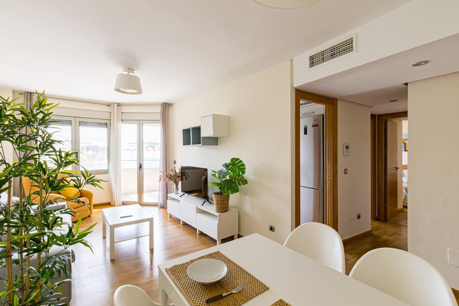 Sala d'estar de Pis en venda en  Murcia Capital amb Aire condicionat, Terrassa i Traster