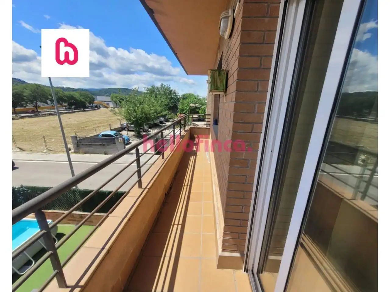 Terrasse von Wohnung zum Verkauf in Sant Celoni mit Klimaanlage, Heizung und Balkon