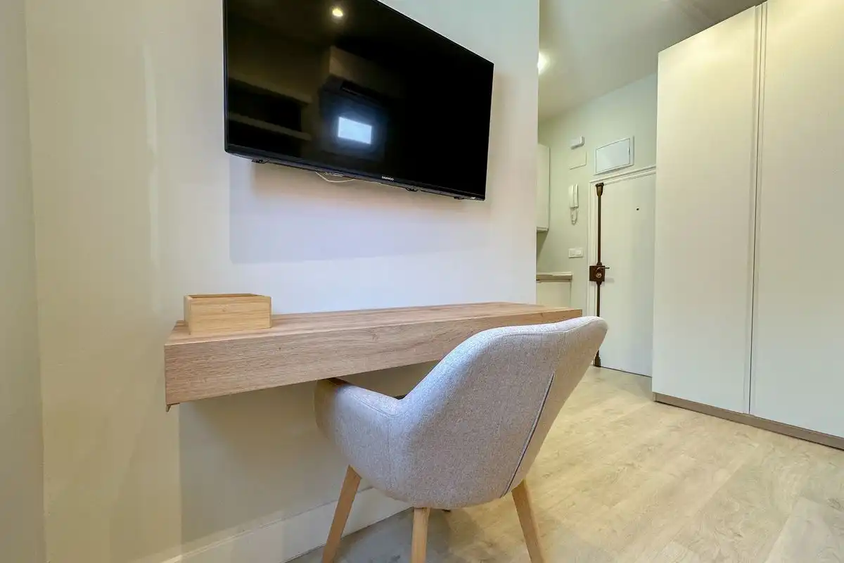 Sala de estar de Ático de alquiler en Madrid con Aire acondicionado, Calefacción y Terraza