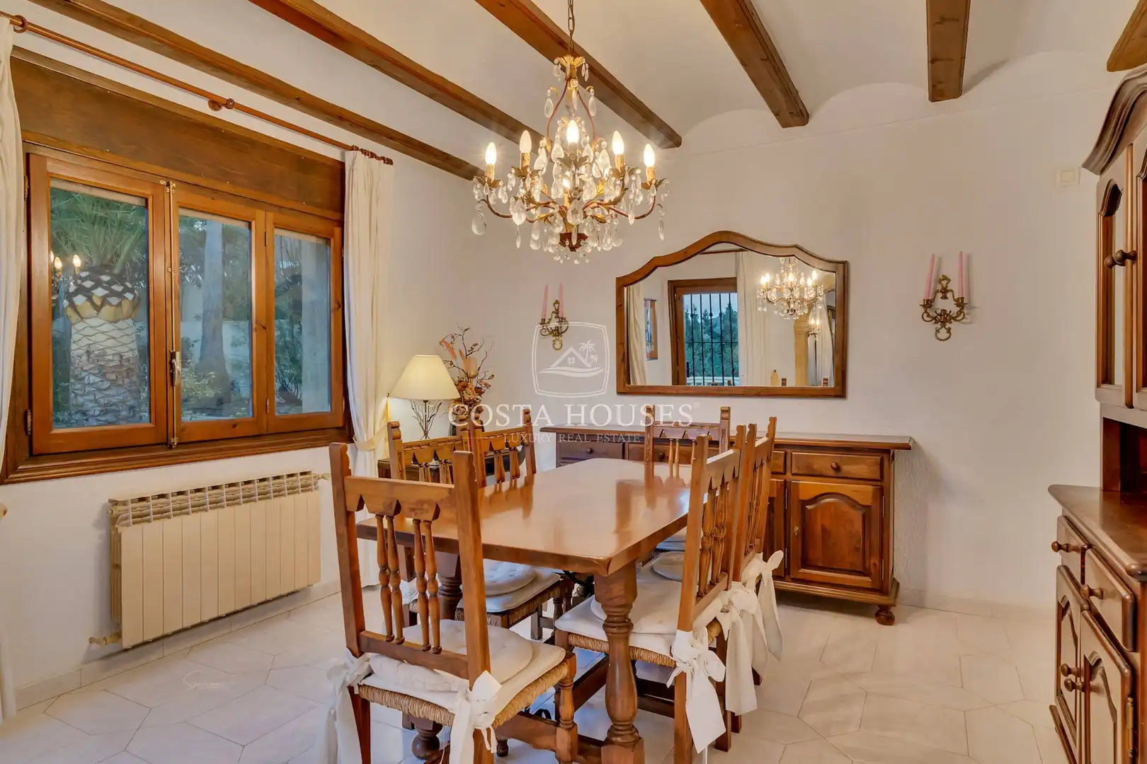 Dining room of Houses for sale in Jávea / Xàbia  with Air Conditioner, Private garden and Terrace